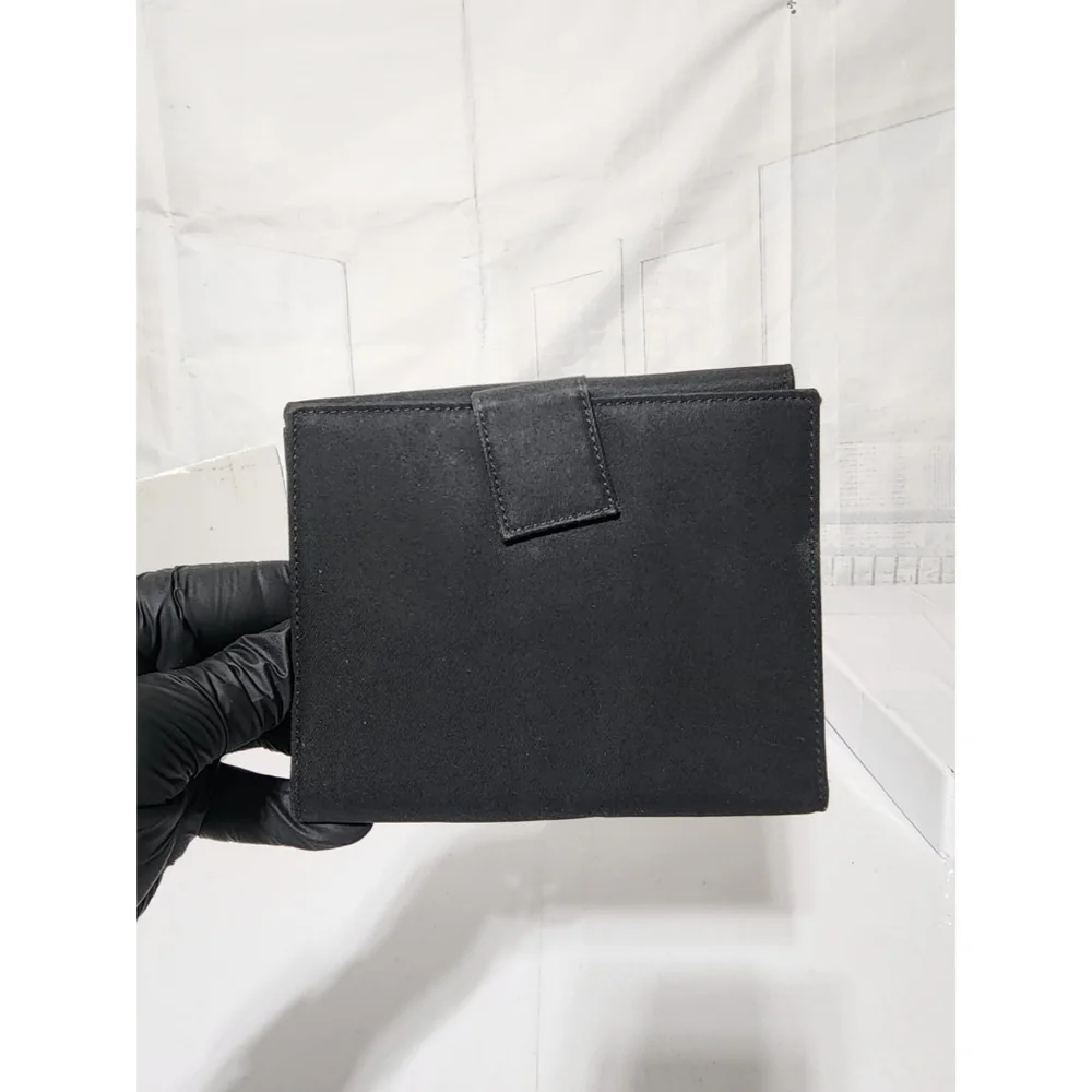 Prada Nylon Compact Wallet Black